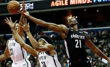 篮球&mdash;&mdash;NBA常规赛：篮网胜奇才